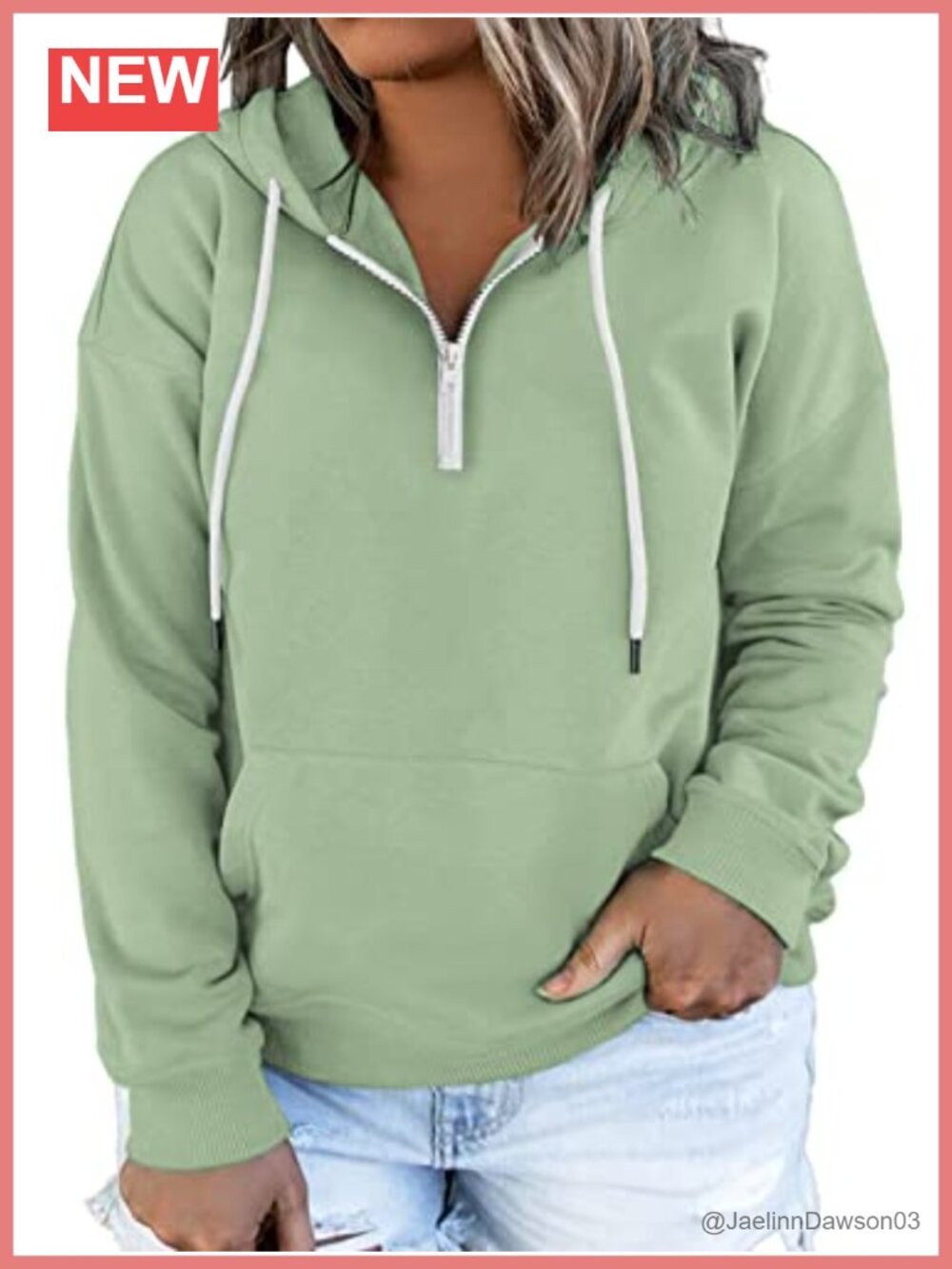 Plus Size Quarter Zip Hoodie Sweatshirt Oversized Pullover Kangaroo Pocket